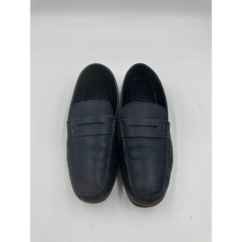 Coach Mott Mens Leather Driver Loafer US 10.5 Classic Penny Strap Minimal Wear